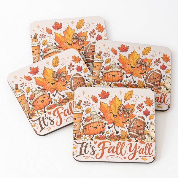 Item preview, It's Fall Y'all, Cute Autumn Doodles, Funny Thanksgiving, Cozy Coffee Season, Fall Vibes designed and sold by Quiajia.