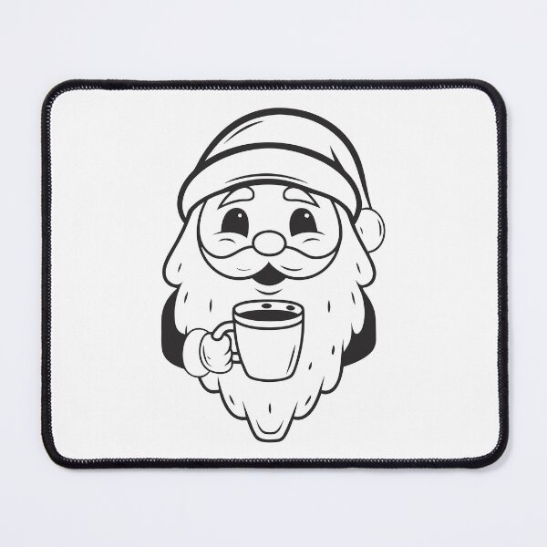 Item preview, Santa Claus with Coffee Christmas Funny Gift 1 designed and sold by OneLine Studio.