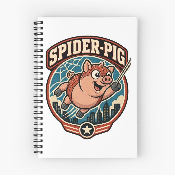 Item preview, Funny Spider Pig Inspired Cartoon Character Design designed and sold by fred2266.