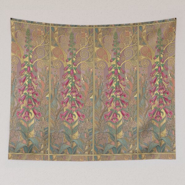 Item preview, Secessionist Apple Blossom Botanical Chronicle designed and sold by FreiherrPK.