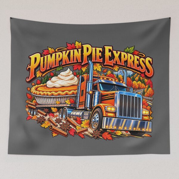 Item preview, Pumpkin Pie Express - Autumn Semi Truck designed and sold by NomadForge.