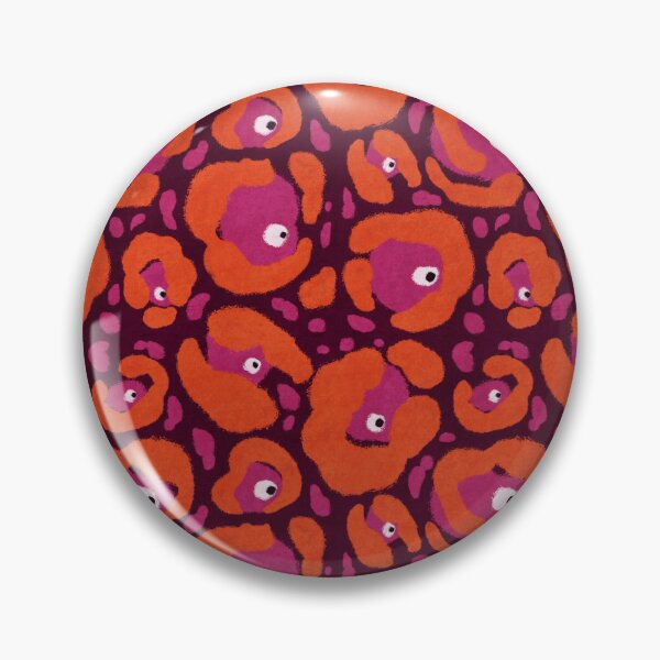 Item preview, Orange Spooky Halloween Leopard Print Side Eye designed and sold by inkcapillo .