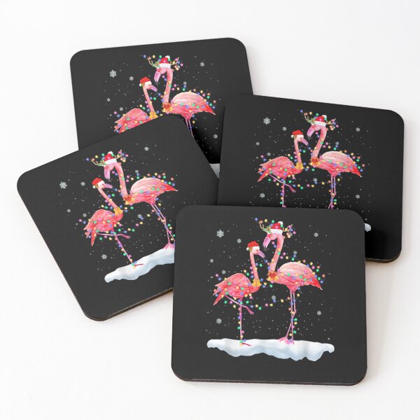 Item preview, Christmas Flamingo Family Colorful Lights designed and sold by WilfRedokry-21.