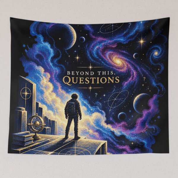 Item preview, Beyond This Questions Space Art Cosmic Philosophy Design    designed and sold by AstroPal28.