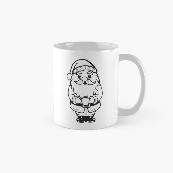 Item preview, Santa Claus with Coffee Christmas Funny Gift 2 designed and sold by OneLine Studio.