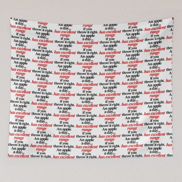 Item preview, An Apple a Day Has Excellent Range – Sarcastic Funny Quote designed and sold by SarcasmAndSpite.