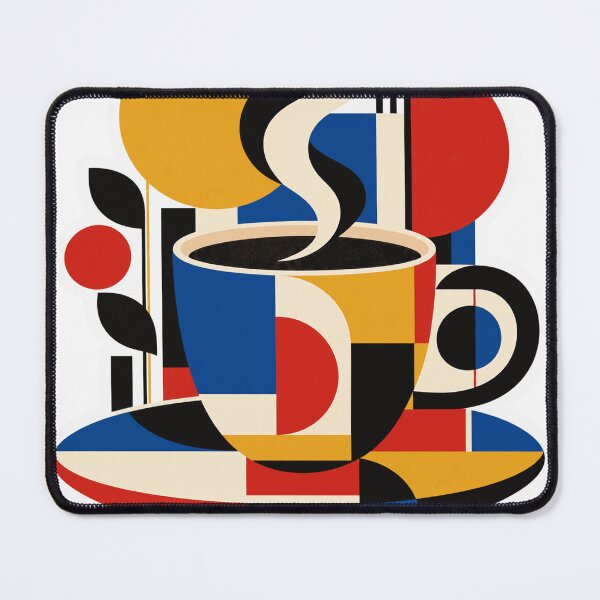 Item preview, Coffee in Shapes – Bauhaus Abstract Art designed and sold by IrinDesign.