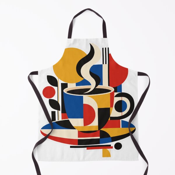 Item preview, Coffee in Shapes – Bauhaus Abstract Art designed and sold by IrinDesign.