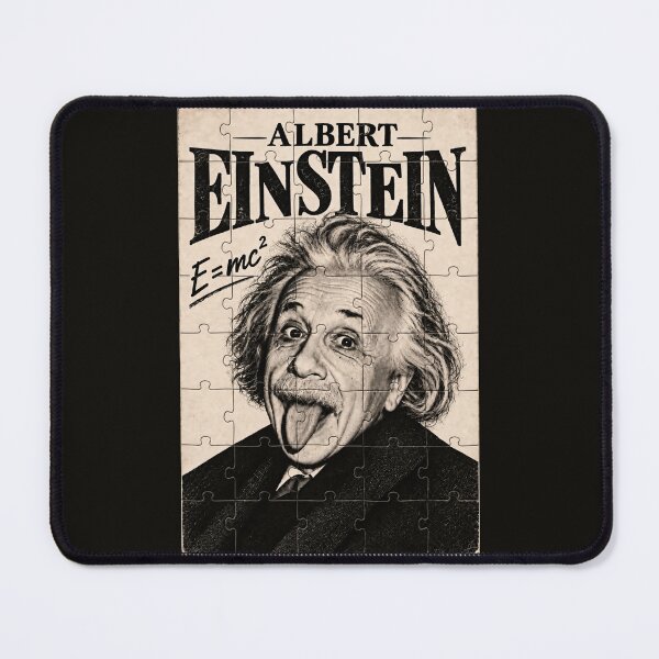 Item preview, Albert Einstein Jigsaw Puzzle Portrait – E=mc² Vintage Science Design designed and sold by Anniko Art Studio.