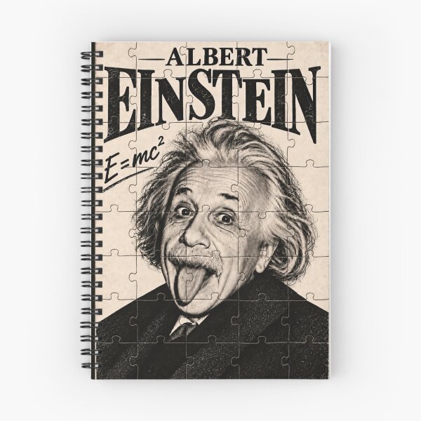 Item preview, Albert Einstein Jigsaw Puzzle Portrait – E=mc² Vintage Science Design designed and sold by Anniko Art Studio.