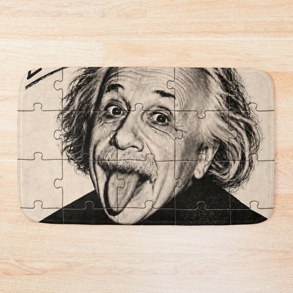 Item preview, Albert Einstein Jigsaw Puzzle Portrait – E=mc² Vintage Science Design designed and sold by Anniko Art Studio.