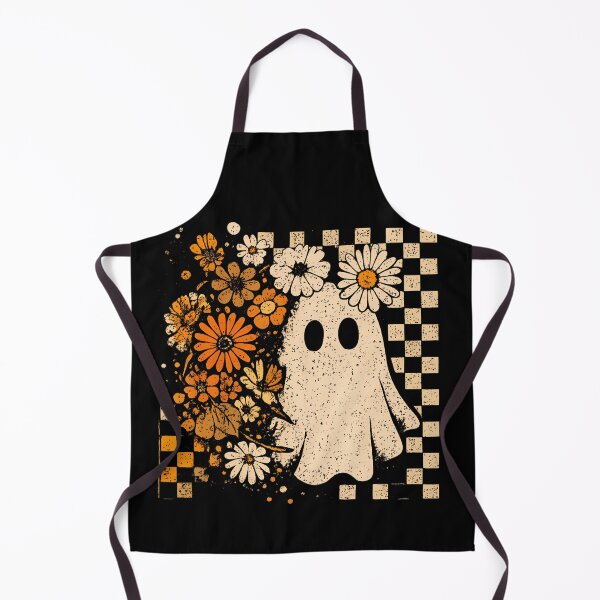 Item preview, Retro Floral Ghost Checkered Autumn Halloween designed and sold by cruddenstroud23.