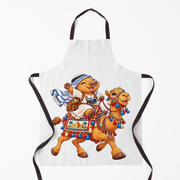 Item preview, Cute Egypt Capybara – Camel Ride Desert Travel Adventure designed and sold by CapybaraTravels.