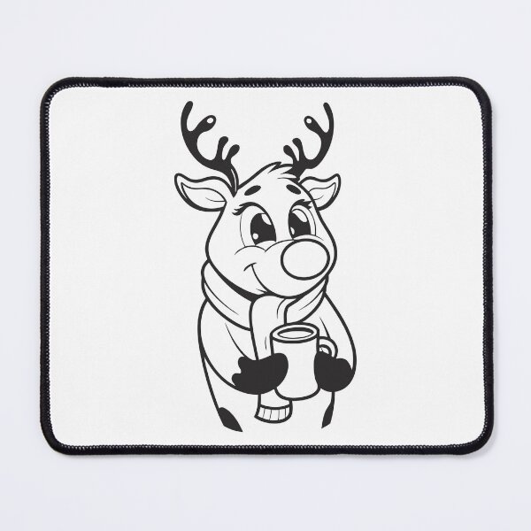 Item preview, Reindeer with Coffee Christmas Funny Gift 1 designed and sold by OneLine Studio.
