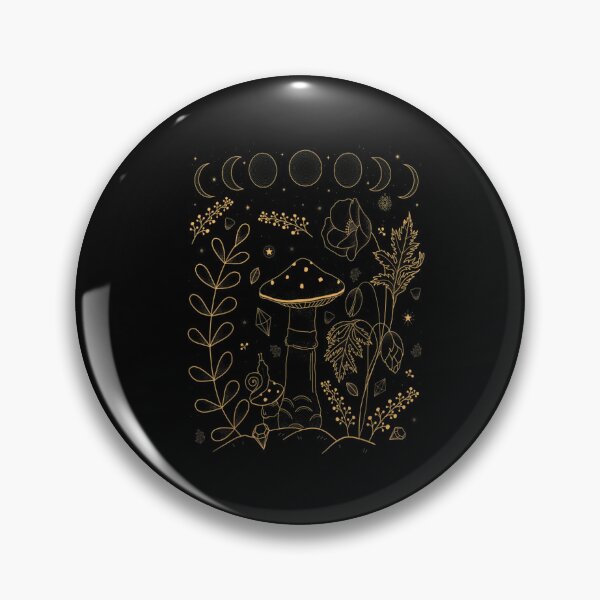 Item preview, Mystical Mushroom Moon Phases Botanical Witchy Fungi designed and sold by WilfRedokry-21.