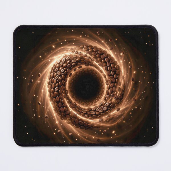 Item preview, The Great Caffeine Black Hole - Coffee Nebula Art designed and sold by Marcu Ioachim.