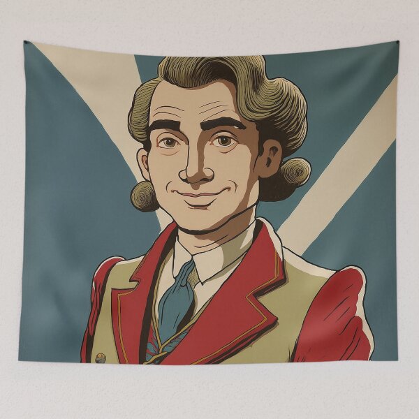 Item preview, Cartoon of man in the 18th century designed and sold by Photopat.