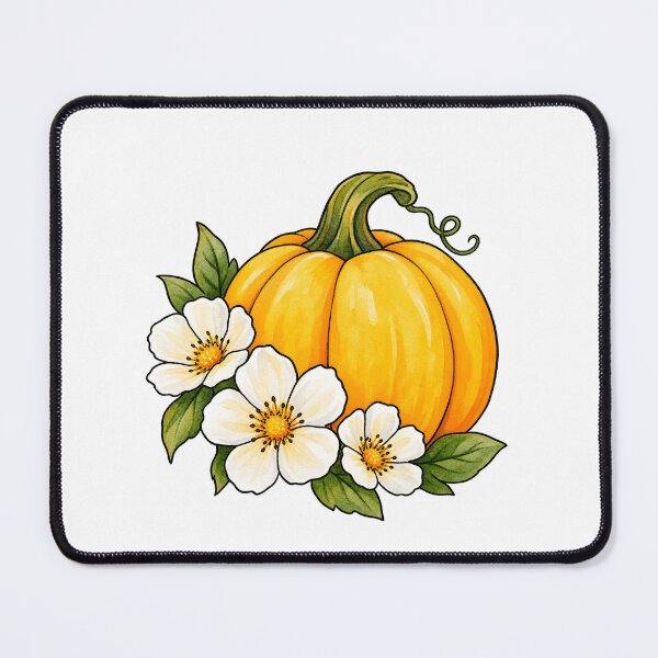 Item preview, Pumpkin with Flowers designed and sold by GraphicsClub.
