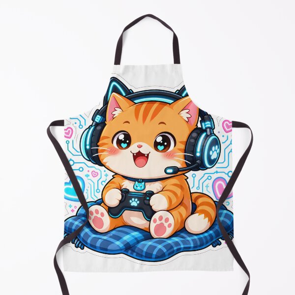 Item preview, Cute Kawaii Gamer Cat - Cozy Aesthetic Gaming Mascot Sticker designed and sold by printozaShop⭐️⭐️⭐️⭐️.