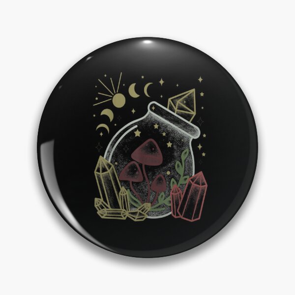 Item preview, Mystical Mushroom Crystal Moon Celestial Fungi designed and sold by WilfRedokry-21.