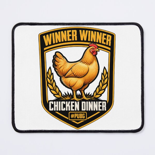 Item preview, Winner Winner Chicken Dinner Badge Design for Gamers and Victory Fans designed and sold by MirDemirDemirer.