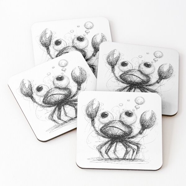 Item preview, Ocean Crab Doodle designed and sold by BRETT'S ART STUDIO.