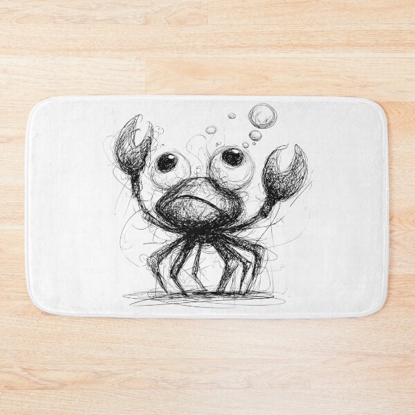 Item preview, Ocean Crab Doodle designed and sold by BRETT'S ART STUDIO.
