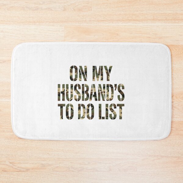 Item preview, On My Husband's To Do List Military Husband Wife Couple Funny designed and sold by ZAbiriarto.
