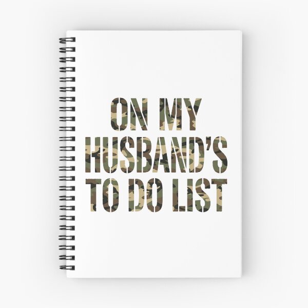 Item preview, On My Husband's To Do List Military Husband Wife Couple Funny designed and sold by ZAbiriarto.