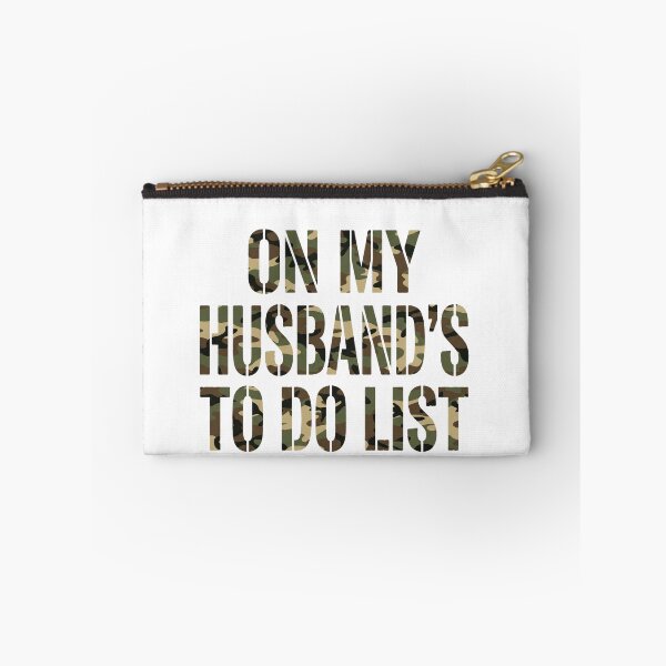 Item preview, On My Husband's To Do List Military Husband Wife Couple Funny designed and sold by ZAbiriarto.