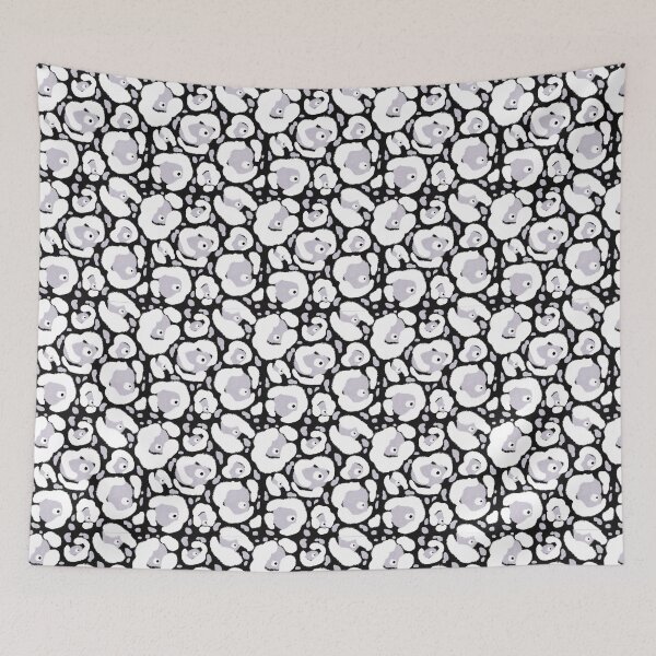 Item preview, Monochrome Spooky Halloween Leopard Print Side Eye designed and sold by inkcapillo .