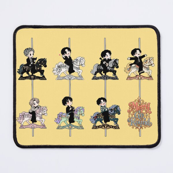Item preview, Merry Go Gound – BTS Inspired Chibi Kpop Fan Art designed and sold by somewell.