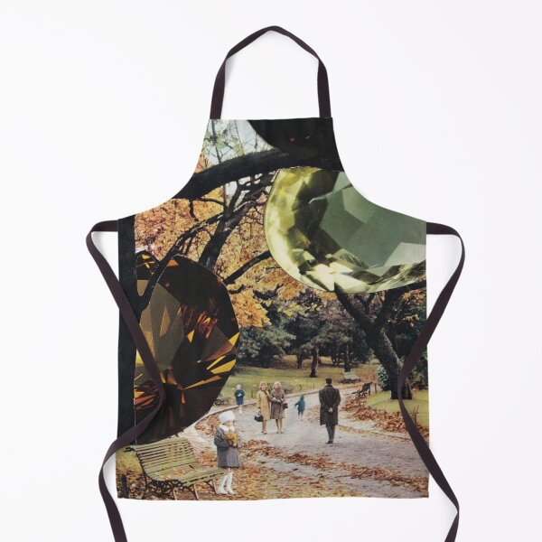 Item preview, diamonds trees autumn nature surrealist collage vintage retro aesthetic designed and sold by seventies.collages.