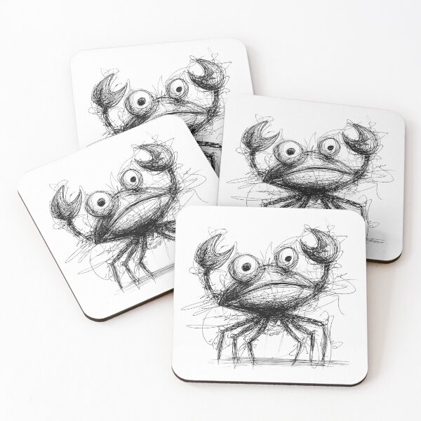 Item preview,  Confused Crab Doodle designed and sold by BRETT'S ART STUDIO.