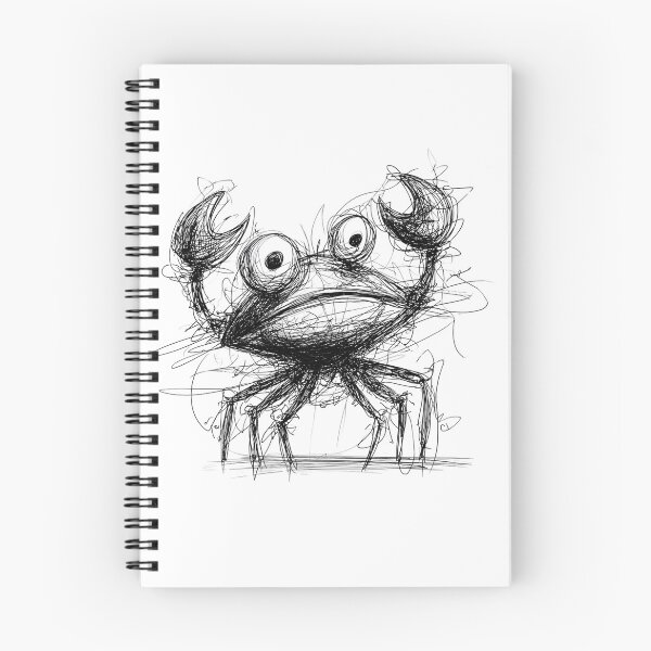 Item preview,  Confused Crab Doodle designed and sold by BRETT'S ART STUDIO.