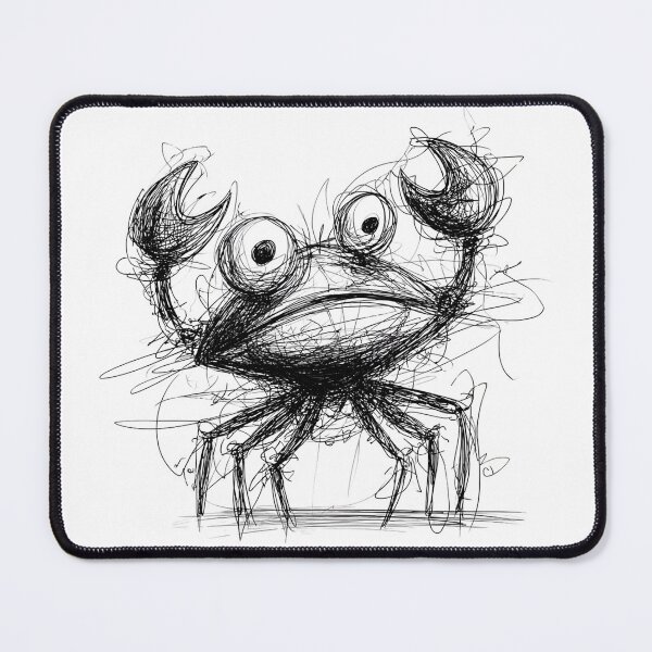 Item preview, Confused Crab Doodle designed and sold by BRETT'S ART STUDIO.
