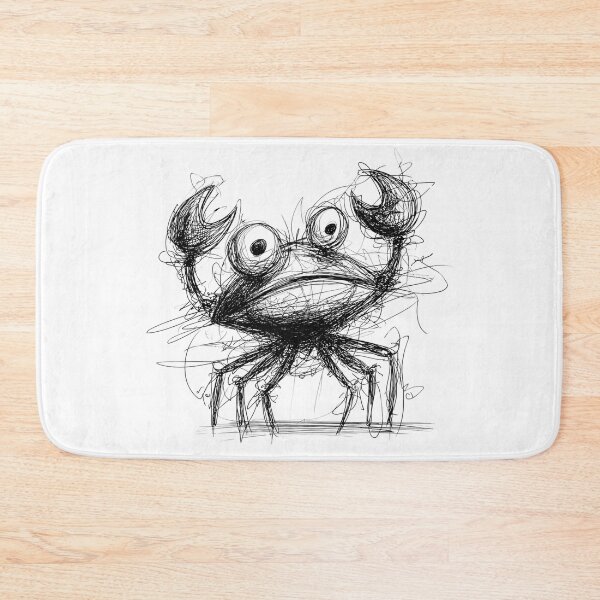 Item preview,  Confused Crab Doodle designed and sold by BRETT'S ART STUDIO.