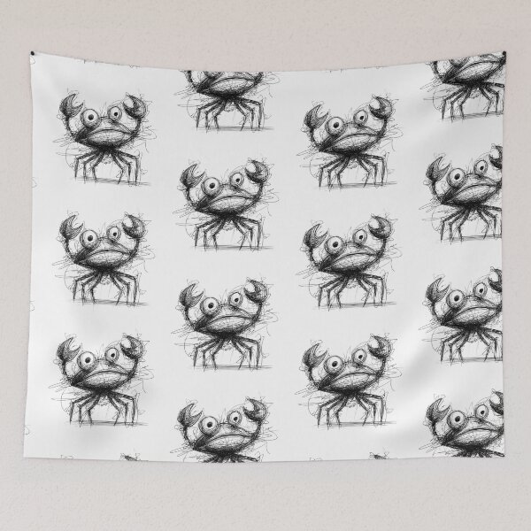 Item preview,  Confused Crab Doodle designed and sold by BRETT'S ART STUDIO.