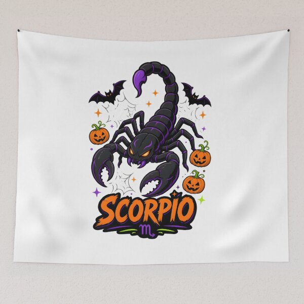 Item preview, Scorpio Halloween Cartoon Scorpion Mascot designed and sold by Zodiac Celestial Art.