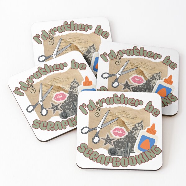 Item preview, I'd Rather Be Scrapbooking Crafting Hobby Illustration designed and sold by Rynasvz.