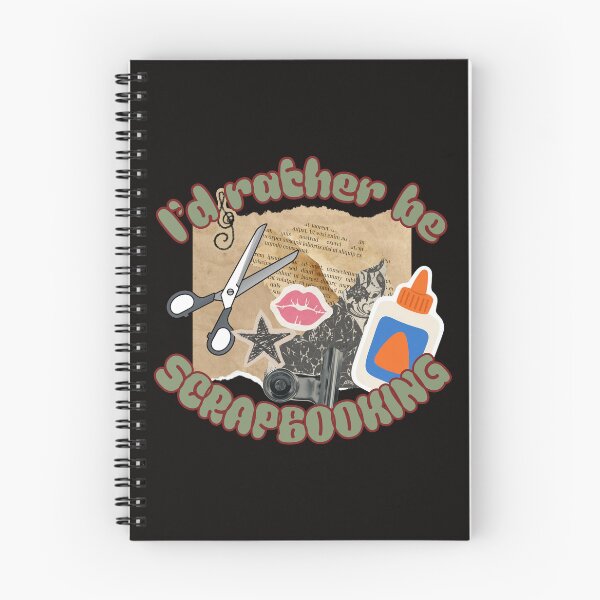 Item preview, I'd Rather Be Scrapbooking Crafting Hobby Illustration designed and sold by Rynasvz.