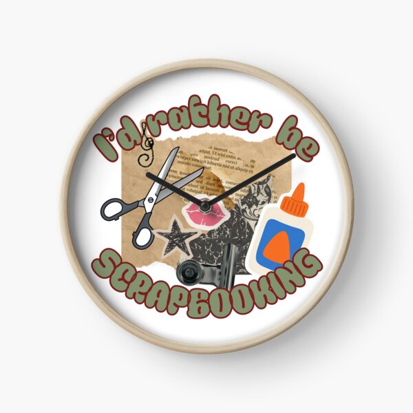 Item preview, I'd Rather Be Scrapbooking Crafting Hobby Illustration designed and sold by Rynasvz.