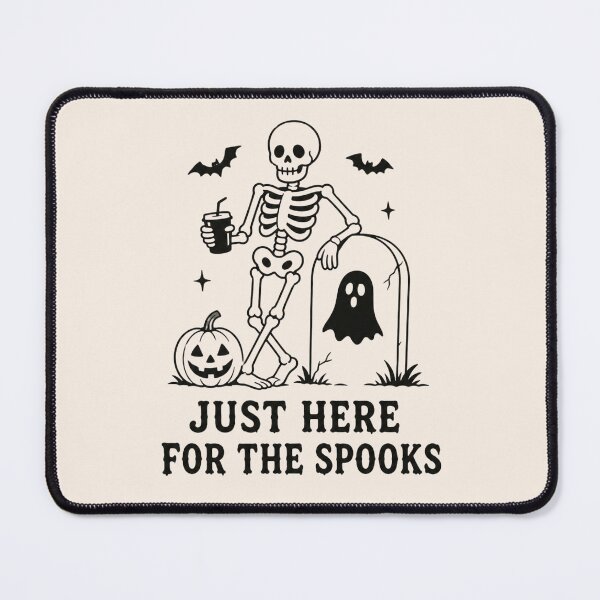 Item preview, Just Here For The Spooks Skeleton Iced Coffee Halloween designed and sold by Modern Antique Atelier .