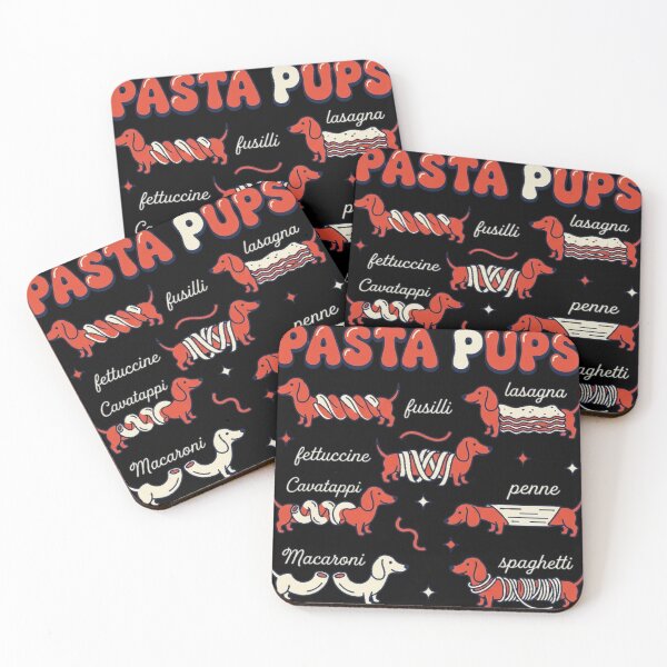 Item preview, Pasta Pups Dachshund Dog Lover Italian Food Spaghetti Lasagna Macaroni Penne designed and sold by ZAbiriarto.