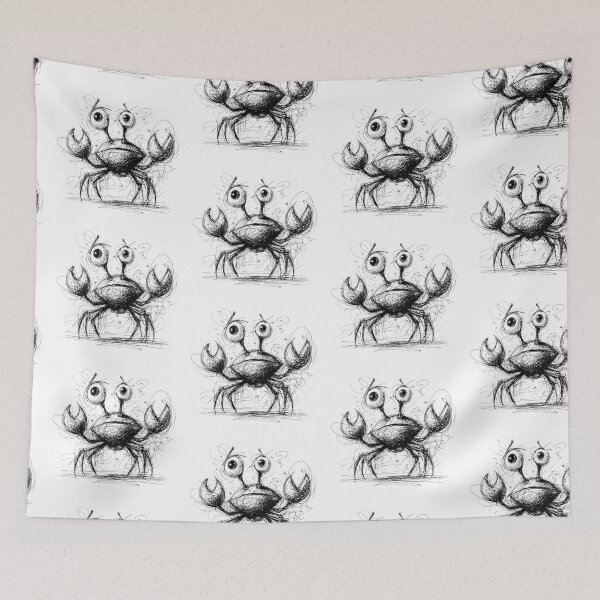 Item preview, family Crab Sketch designed and sold by BRETT'S ART STUDIO.