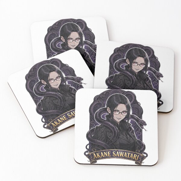 Item preview, Akane Sawatari Name Banner Showcase Sticker - Chainsaw Man Fan Art designed and sold by Lesley D.