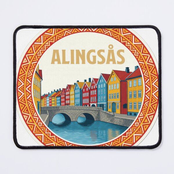 Item preview, Alingsas Canal Sweden Sticker designed and sold by Imaginarium of Chaos falcon88 .