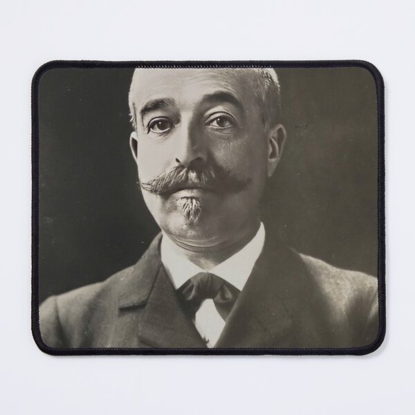 Item preview, Vintage photograph of a stern old man with mustache and text designed and sold by Photopat.