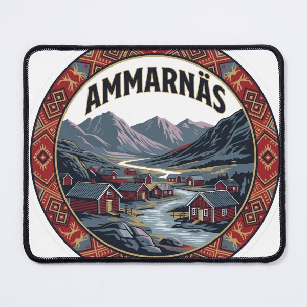 Item preview, Ammarnas Lapland Sweden Sticker designed and sold by Imaginarium of Chaos falcon88 .