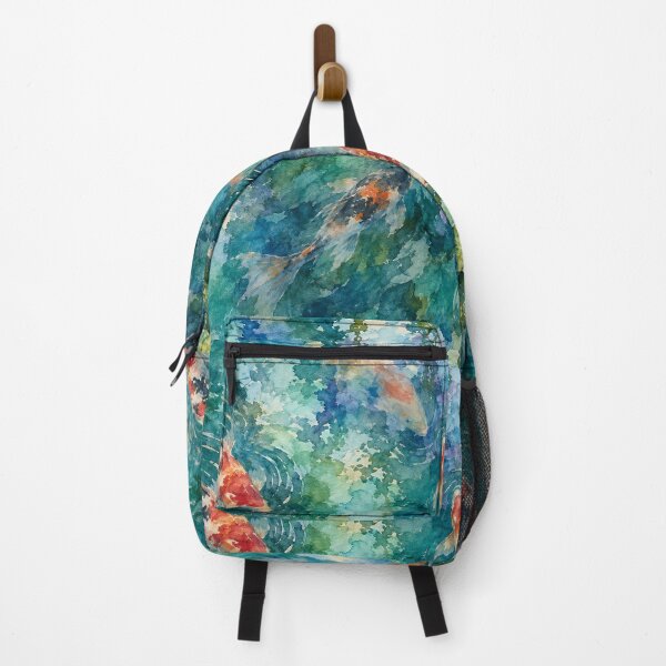 Item preview, Watercolor Koi Pond Reflections Background designed and sold by frumixart.
